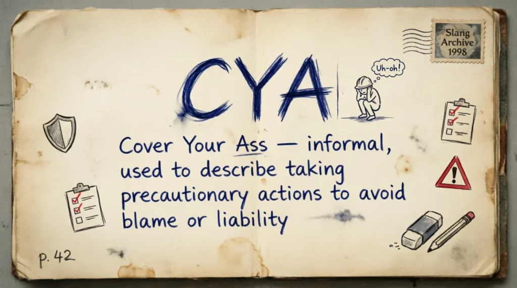 Another Meaning of CYA (Important)