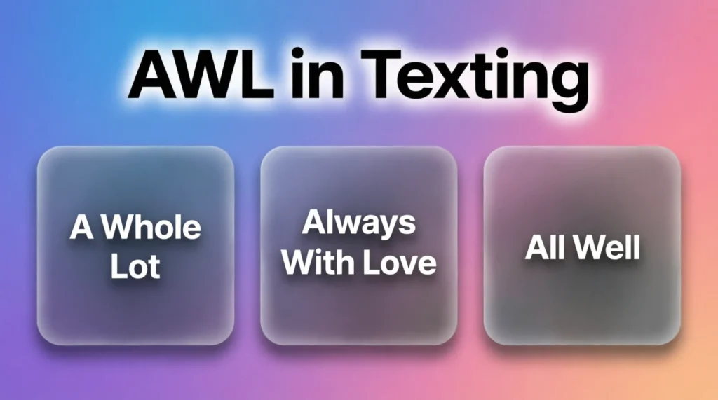 The Basic Meaning of “Awl” in Texting