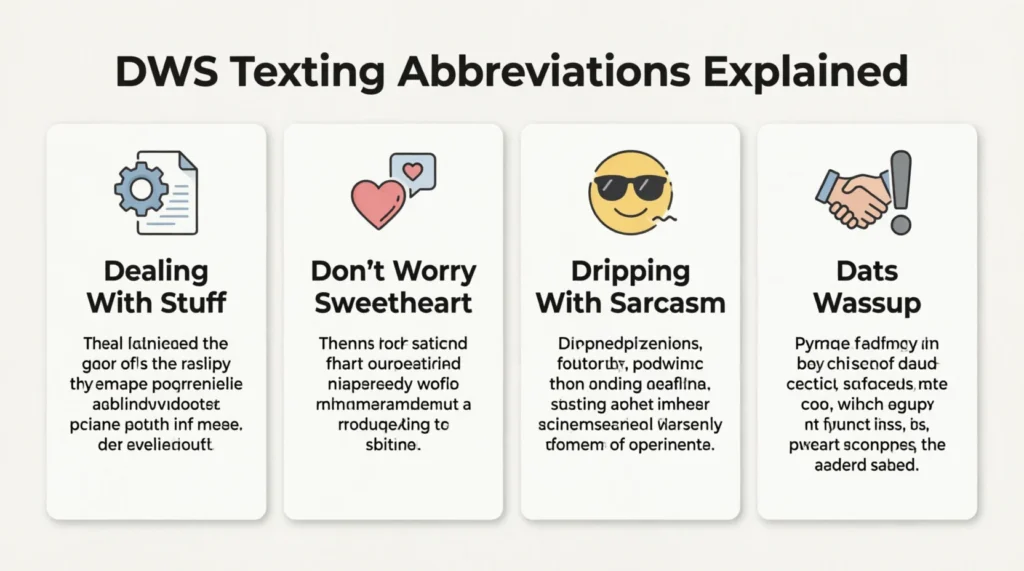 What Does DWS Mean in Texting?